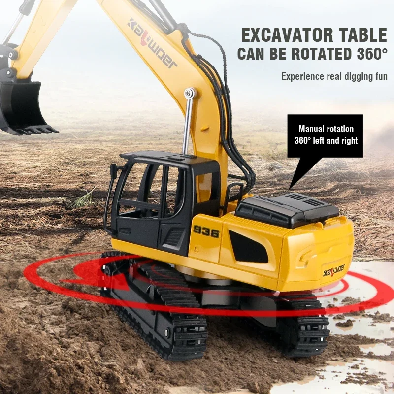Huina Rc Excavator 1/24 9Ch Re - Kids Outdoor Excavator ulasan dan harga