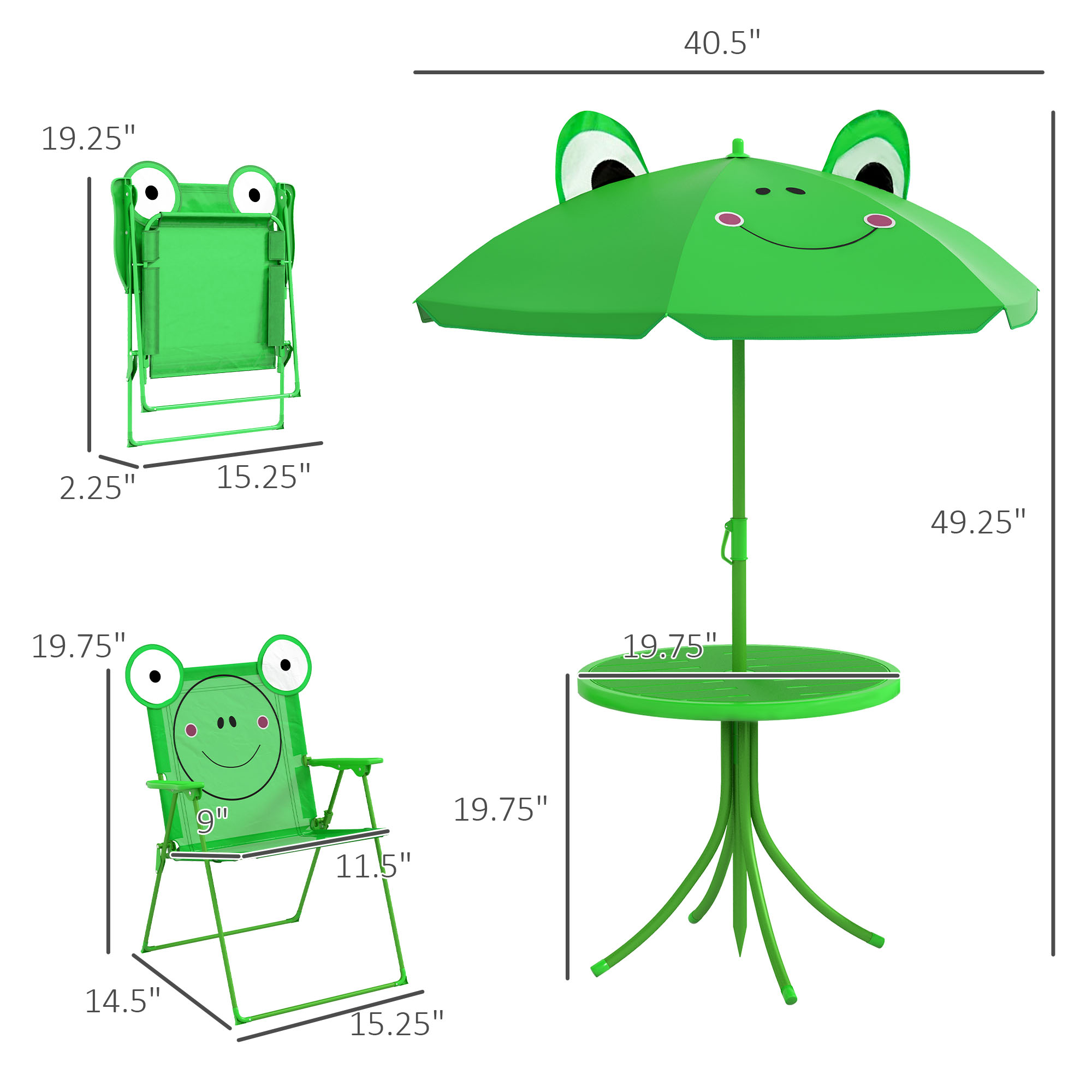 Kids Table and Chair Set, Outd - Kids Outdoor Table And Chair Set ulasan dan harga