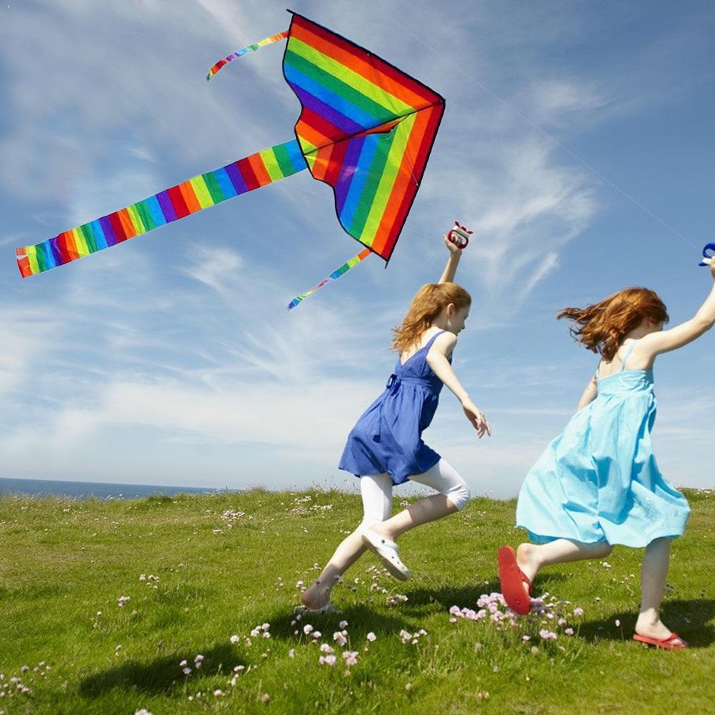Easy Flying ! Large Colorful R - Kite Easy Fly Kids ulasan dan harga