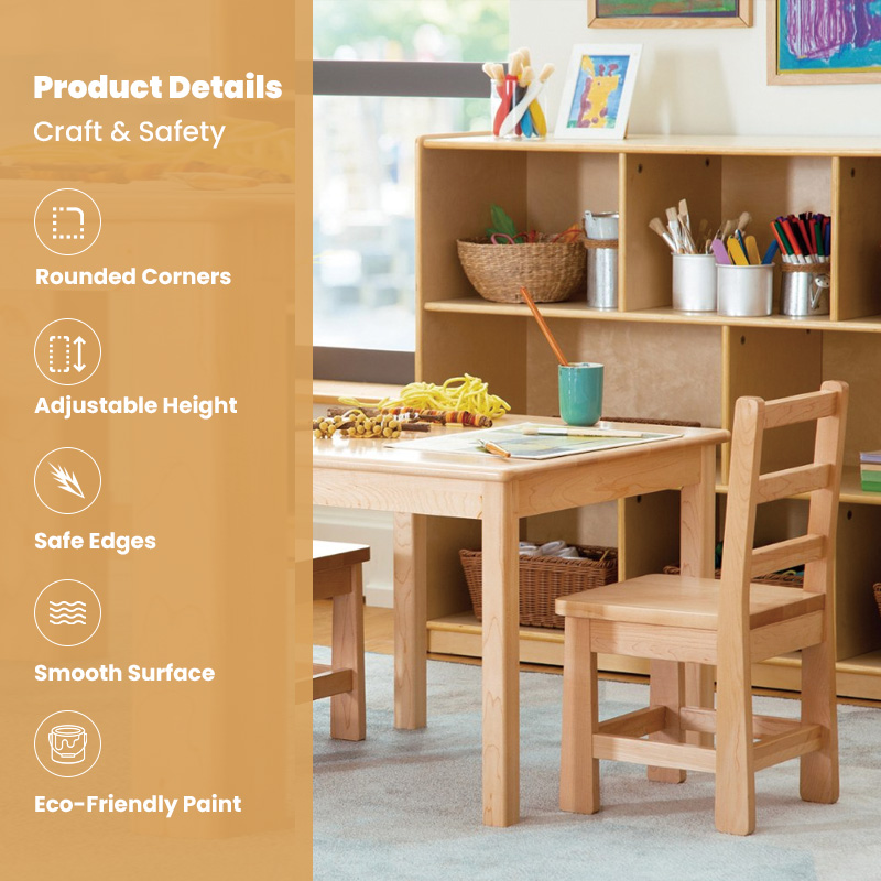 Kids Wooden Table and Chair Se - Kids Outdoor Table And Chair Set ulasan dan harga