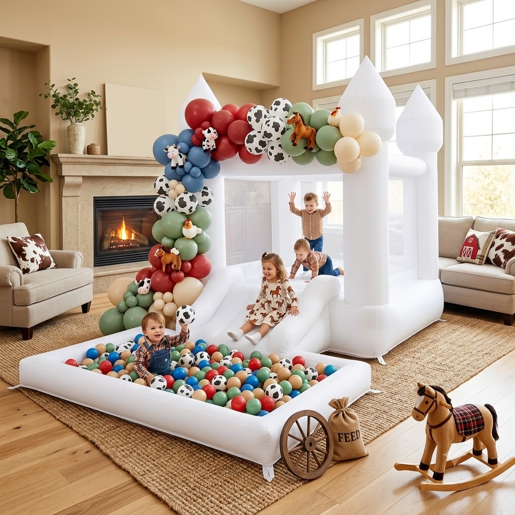 12FT Oxford Inflatable White B - Kids Outdoor Wendy House ulasan dan harga