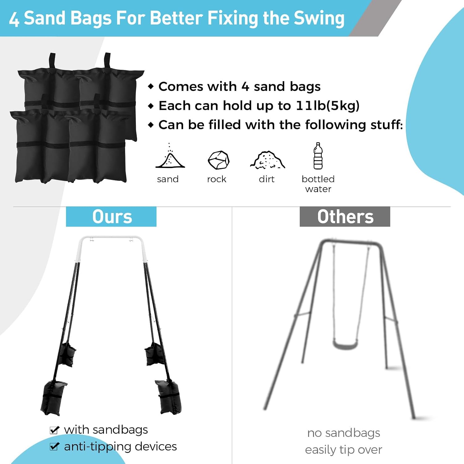 Foldable Swing Stand for Kids  - Kids Outdoor Foldable Chair ulasan dan harga