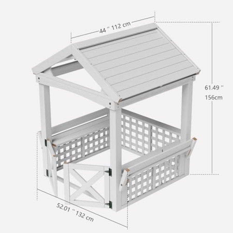 Outdoor Wooden Playhouse For K - Kids Outdoor Bench ulasan dan harga
