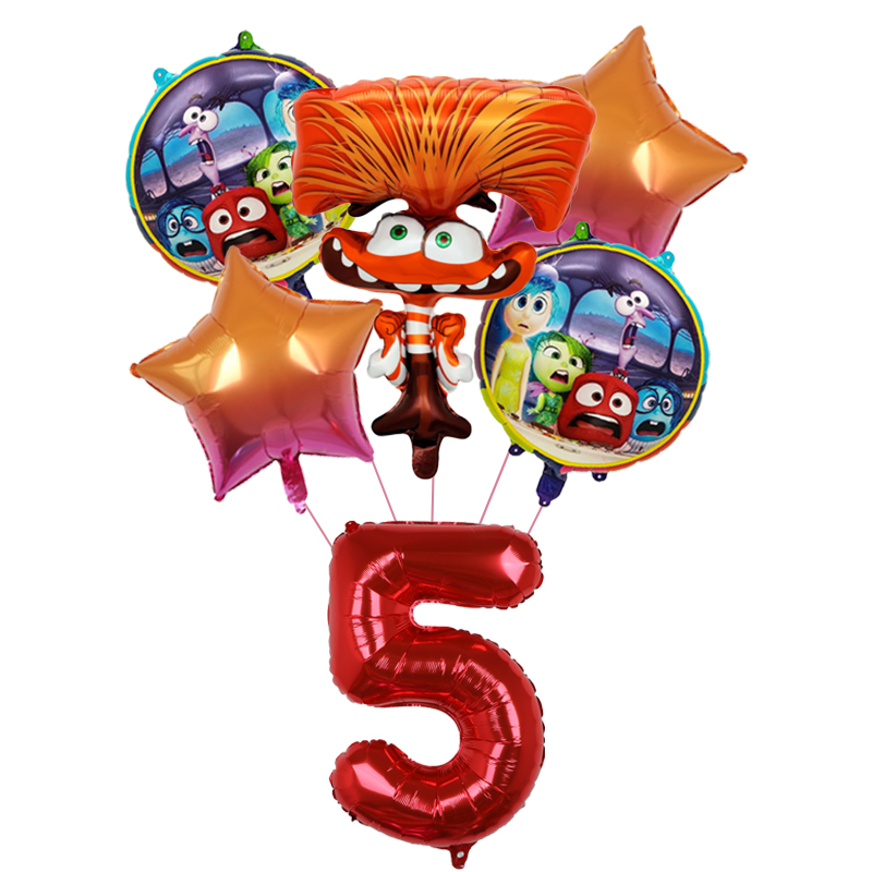 6pcs New Inside Out2 Balloons  - Kids Outdoor Easter Toys ulasan dan harga
