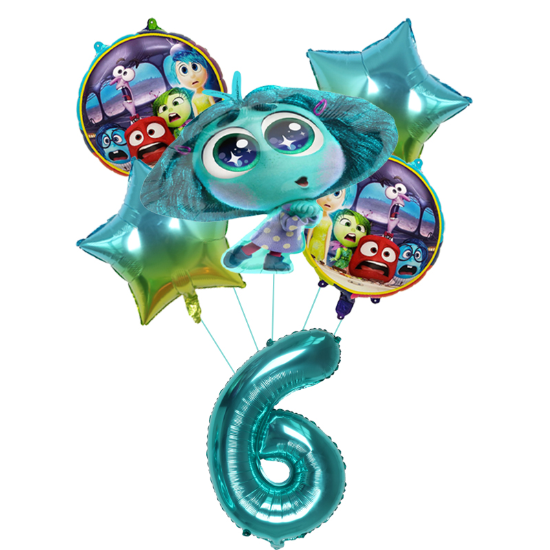 6pcs New Inside Out2 Balloons  - Kids Outdoor Easter Toys ulasan dan harga