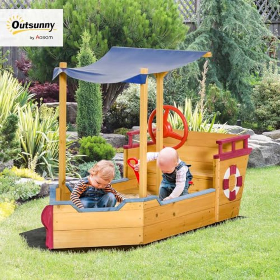Outdoor wooden kids sandbox sh - Kids Outdoor Bench ulasan dan harga