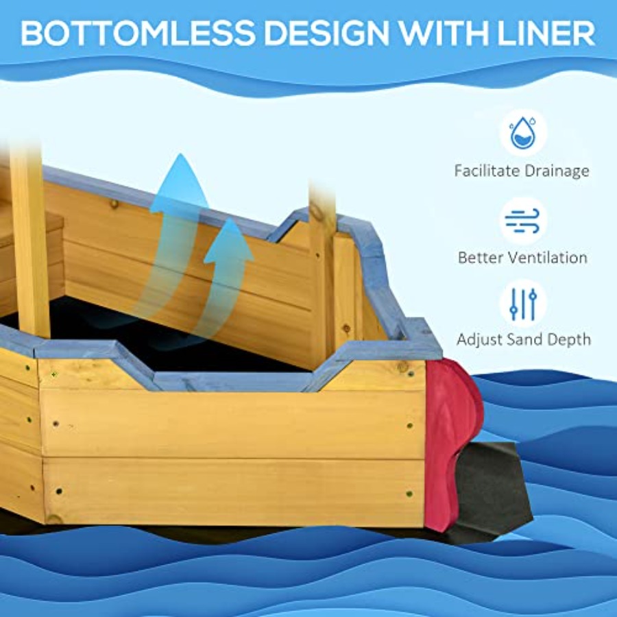 Outdoor wooden kids sandbox sh - Kids Outdoor Bench ulasan dan harga