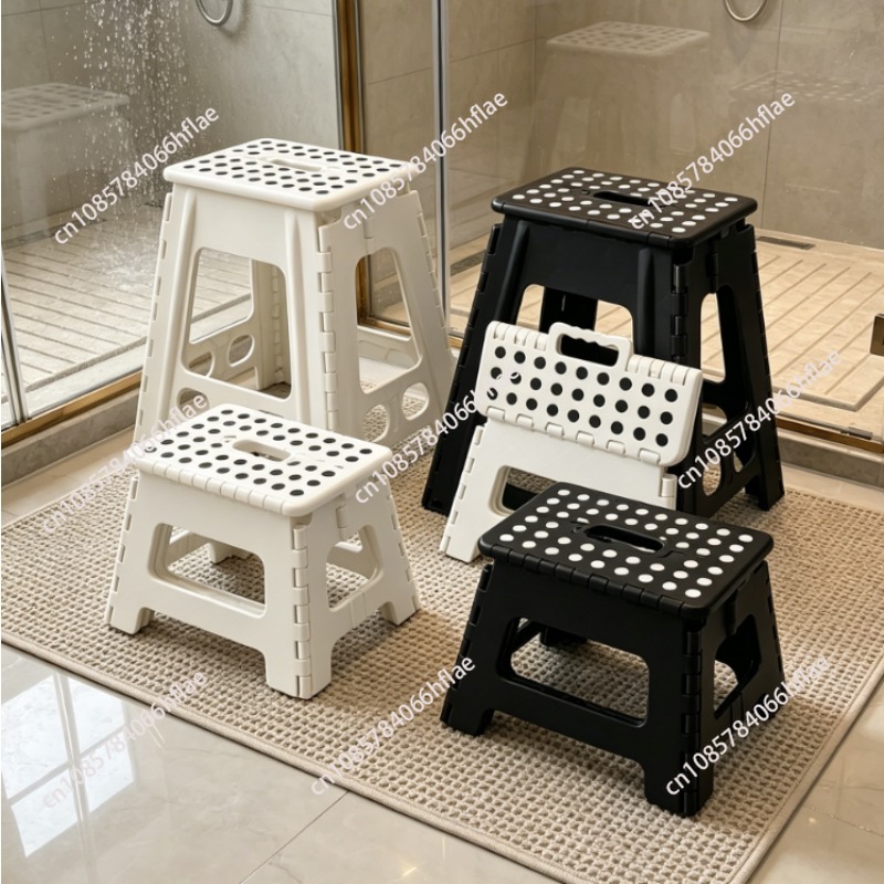 Thickened Plastic Folding Stoo - Kids Outdoor Foldable Chair ulasan dan harga