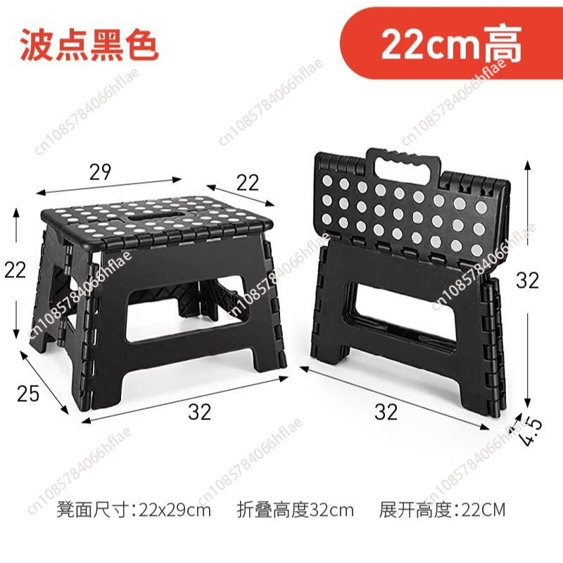 Thickened Plastic Folding Stoo - Kids Outdoor Foldable Chair ulasan dan harga