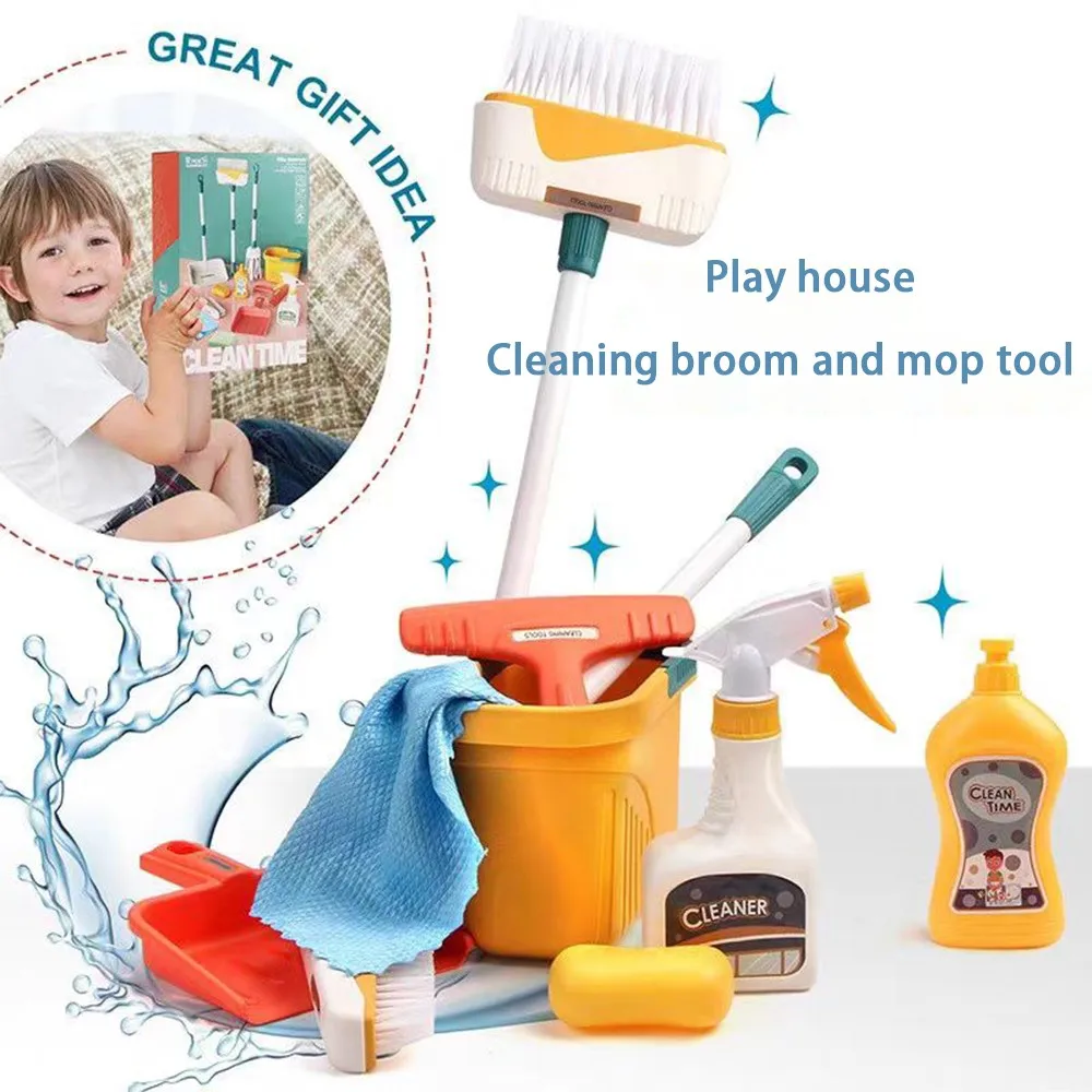 12pcs/set Kids Cleaning Set Ho - Kids Outdoor Broom ulasan dan harga