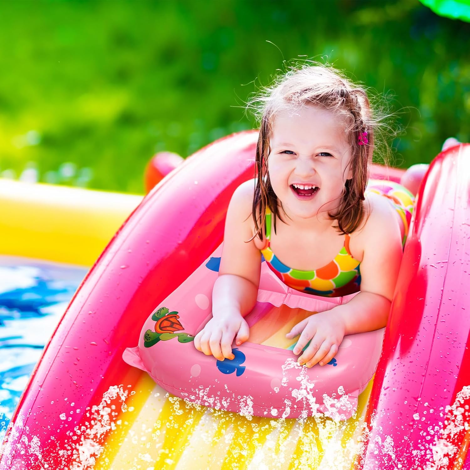 Water Floating Ring Inflatable - Kids Outdoor Hammock Chair ulasan dan harga