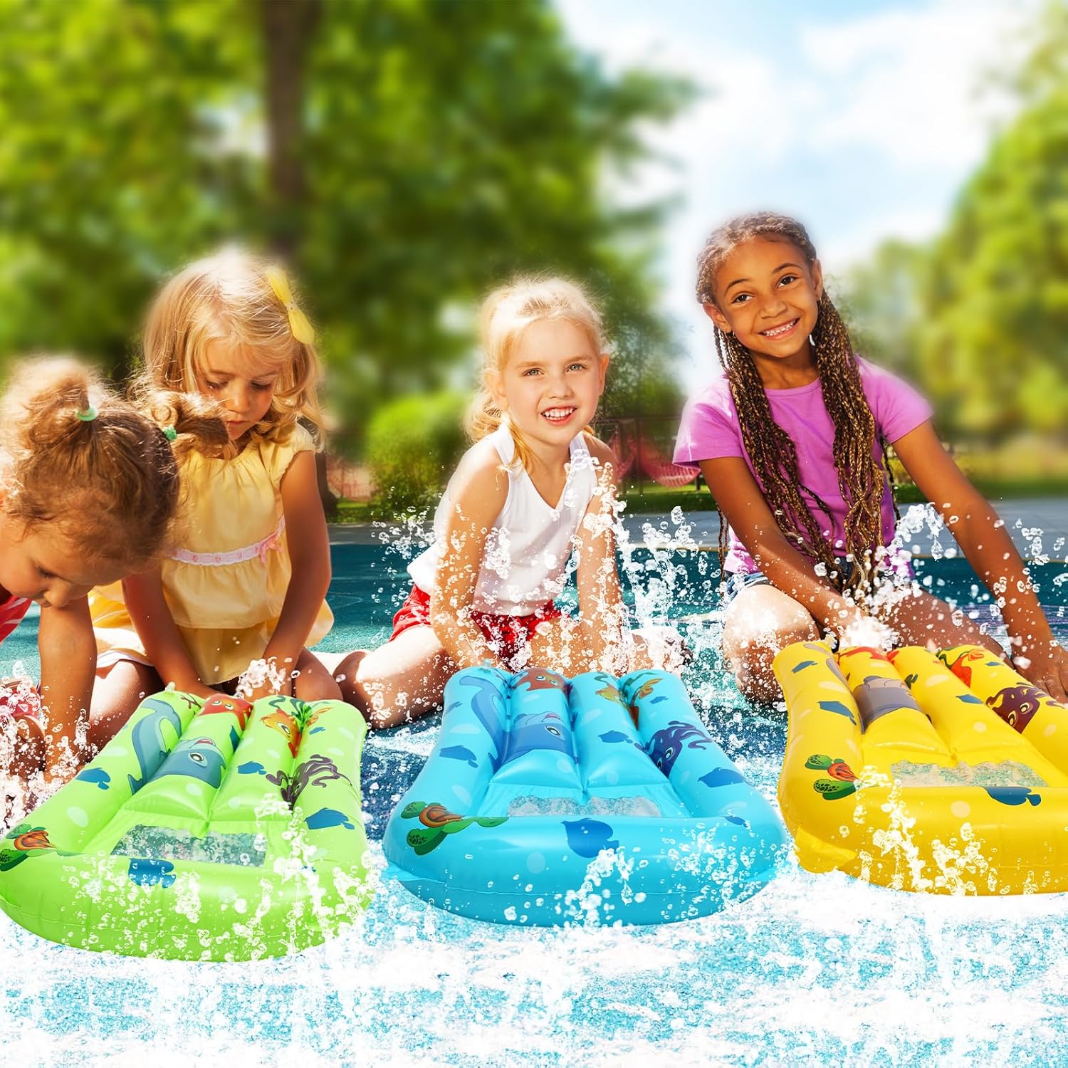 Water Floating Ring Inflatable - Kids Outdoor Hammock Chair ulasan dan harga