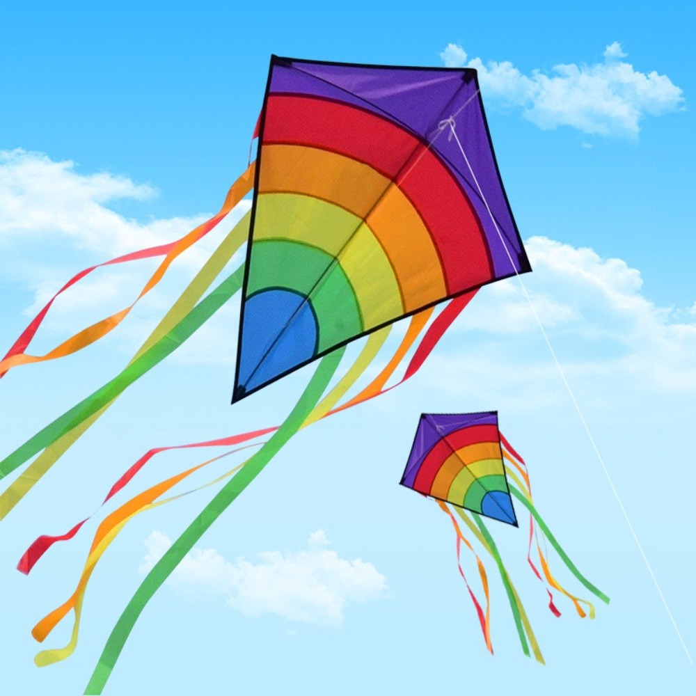 Easy To Fly Colorful Rainbow K - Kite Easy Fly Kids ulasan dan harga