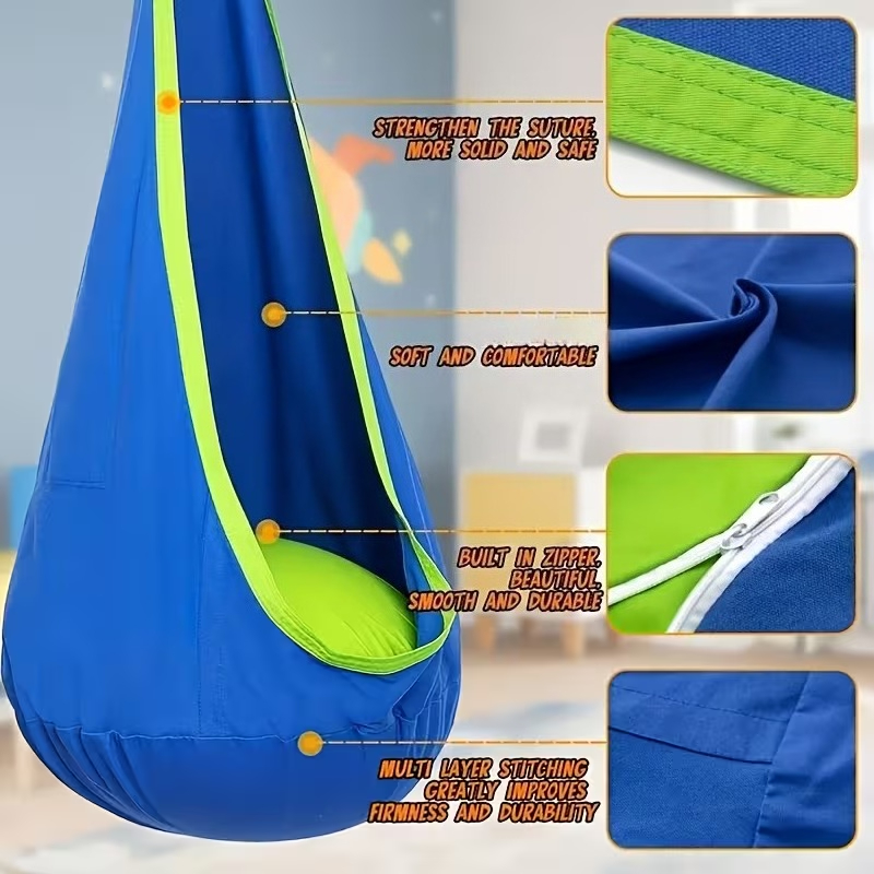 Kids Hanging Chair Indoor Outd - Kids Outdoor Hammock Chair ulasan dan harga