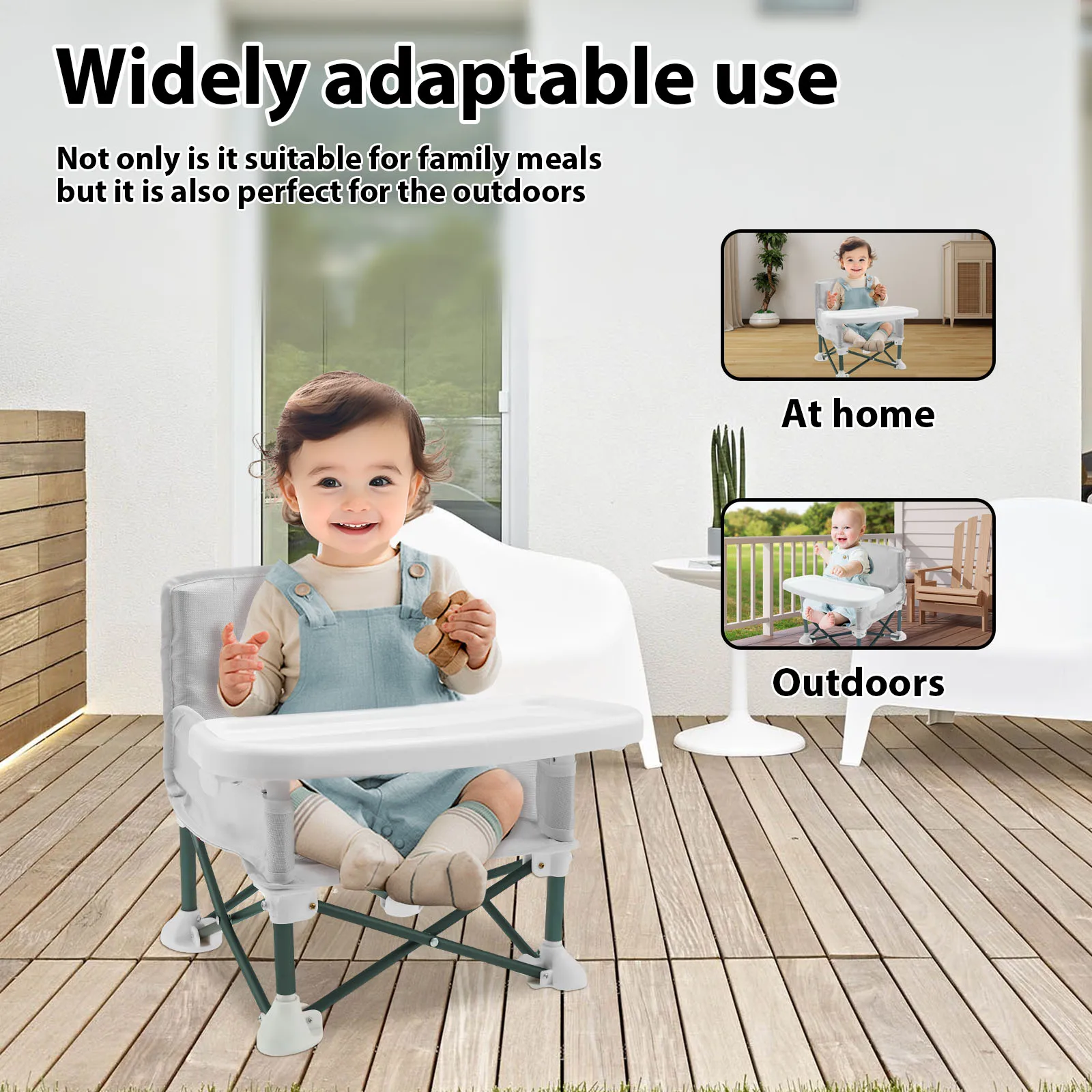 Toddler Booster Seat with Chil - Kids Outdoor Foldable Chair ulasan dan harga