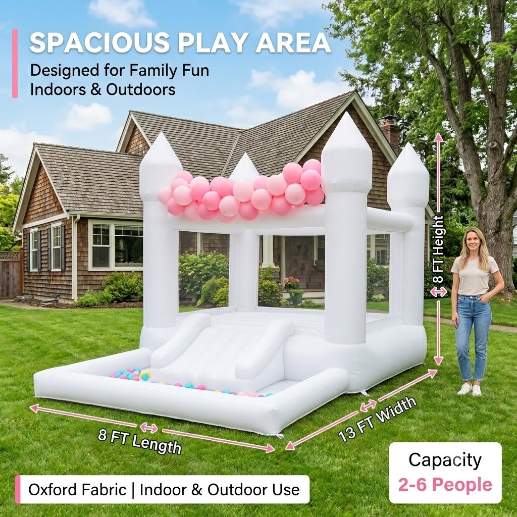 (Come with blower)13x8x8FT Inf - Kids Outdoor Wendy House ulasan dan harga