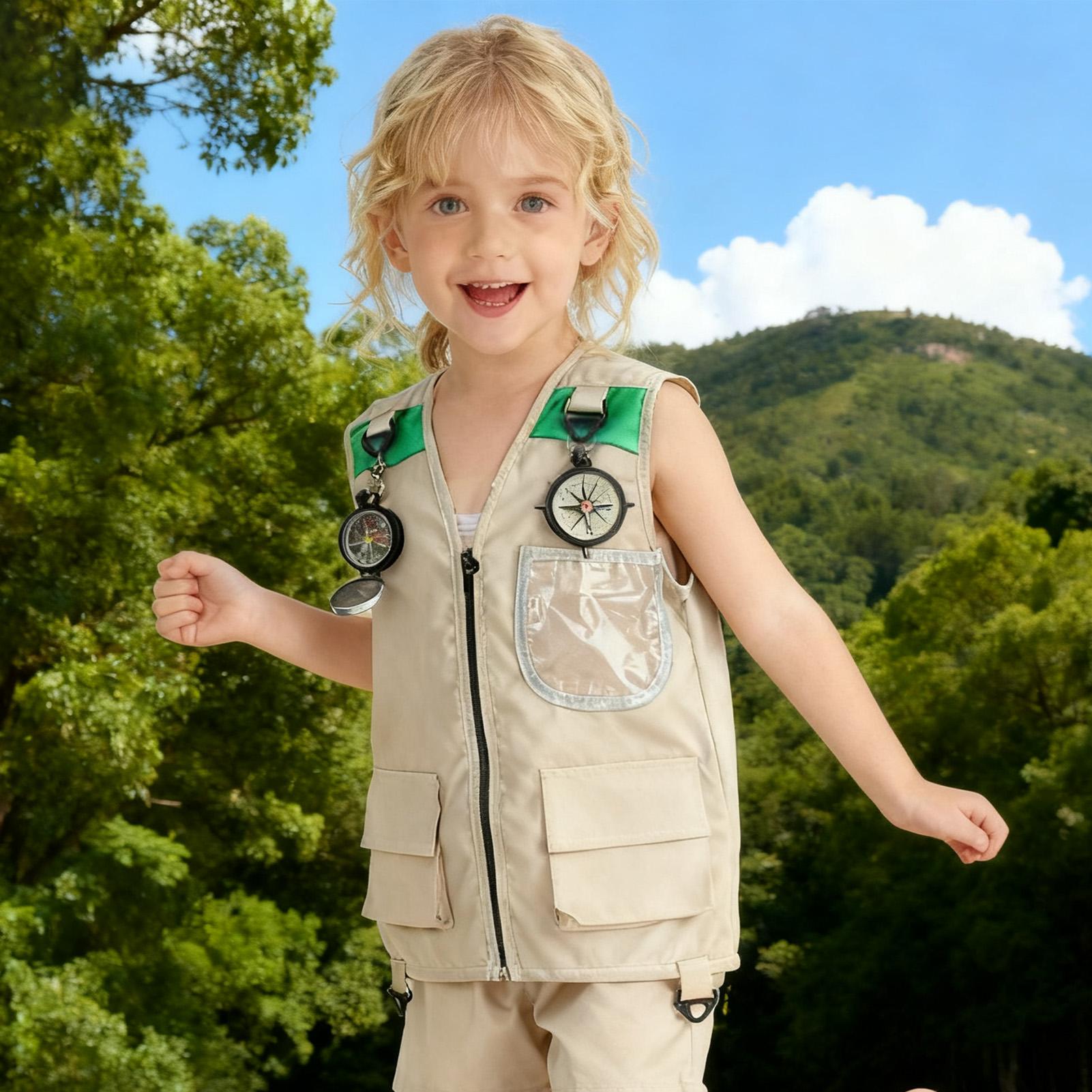 Kids Fishing Vest Sleeveless C - Kids Outdoor Zoo ulasan dan harga