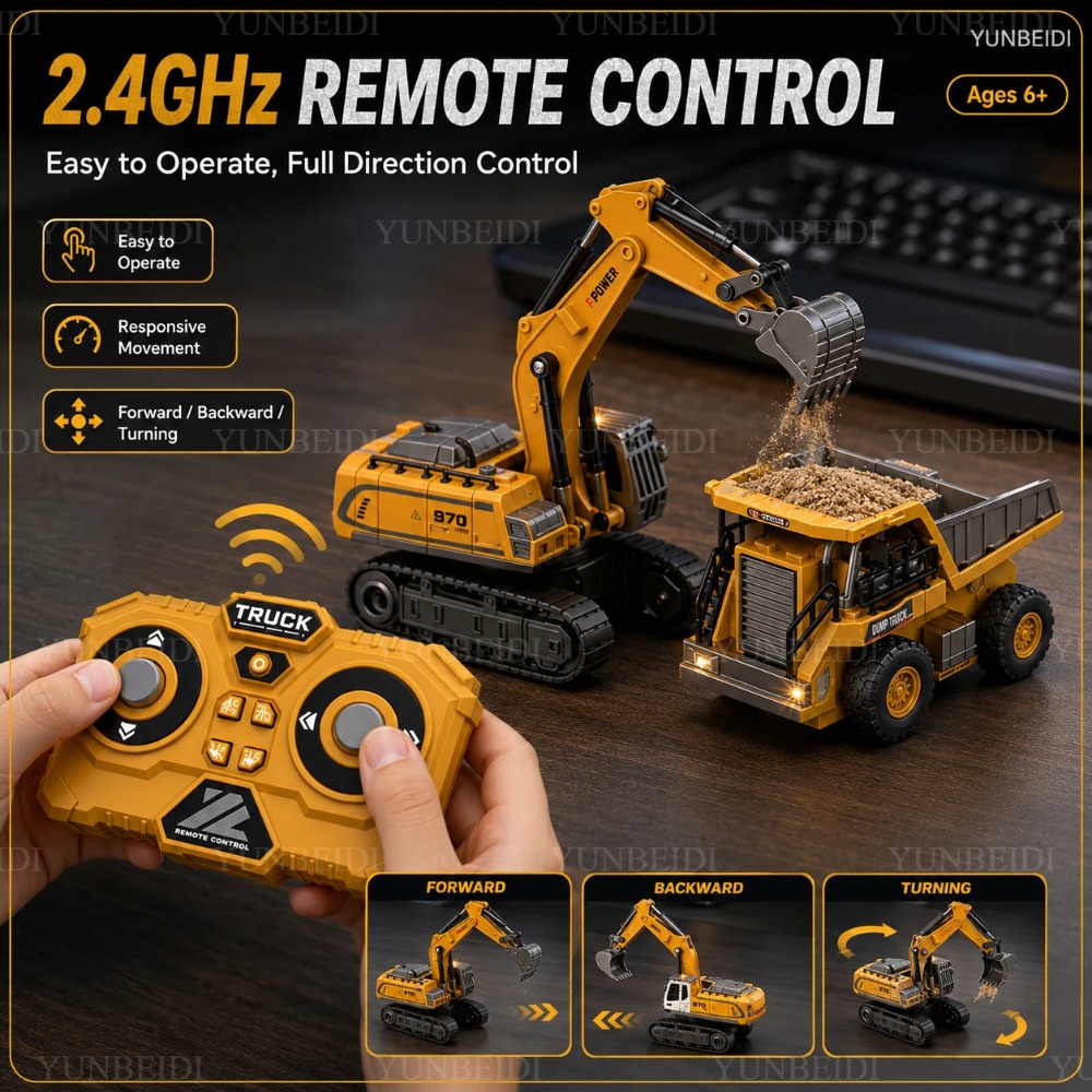 Remote Control Mini Alloy Car  - Kids Outdoor Excavator ulasan dan harga