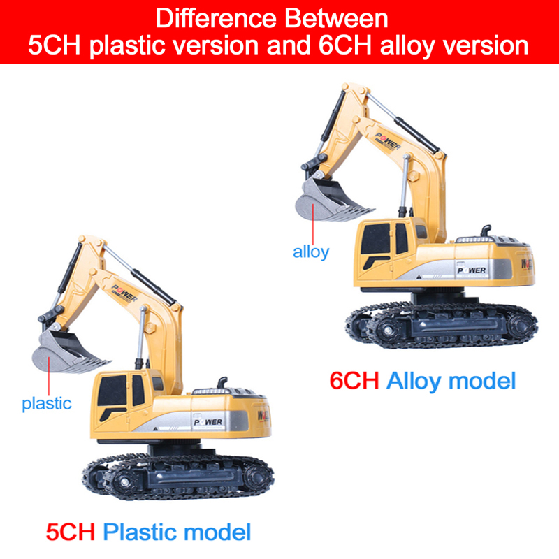 RC Excavator 2.4Ghz 6 Channel  - Kids Outdoor Excavator ulasan dan harga